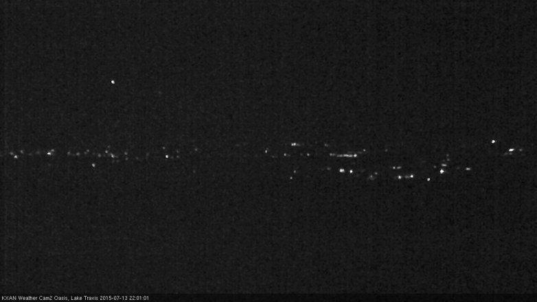 Lake Travis webcam, July 13, 2015 9:10 PM CT