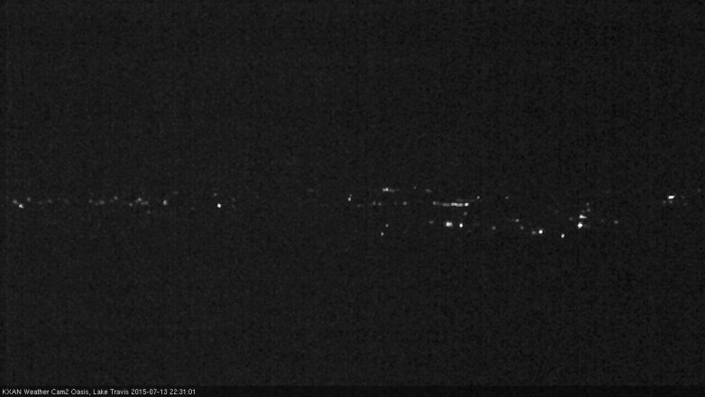 Lake Travis webcam, July 13, 2015 9:40 PM CT
