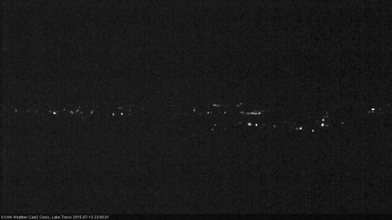 Lake Travis webcam, July 13, 2015 10:20 PM CT