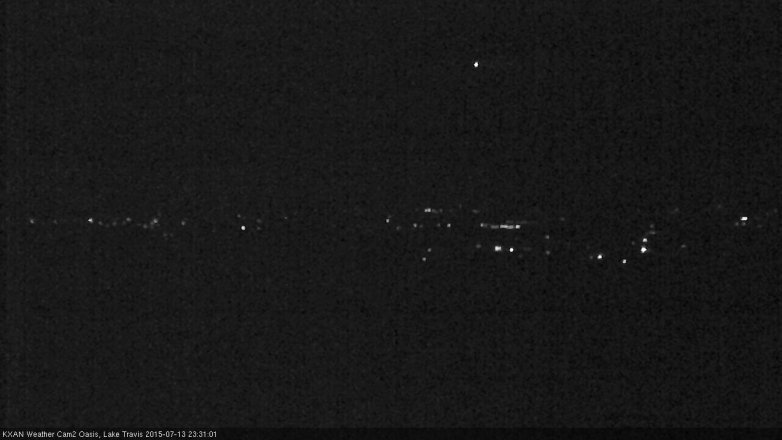 Lake Travis webcam, July 13, 2015 10:45 PM CT