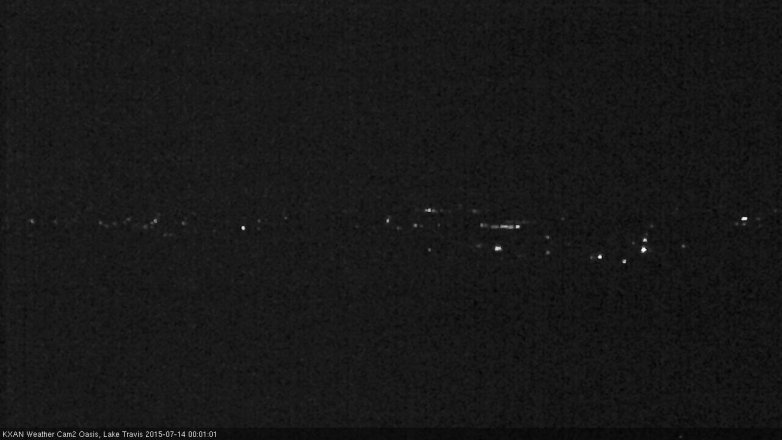 Lake Travis webcam, July 13, 2015 11:15 PM CT