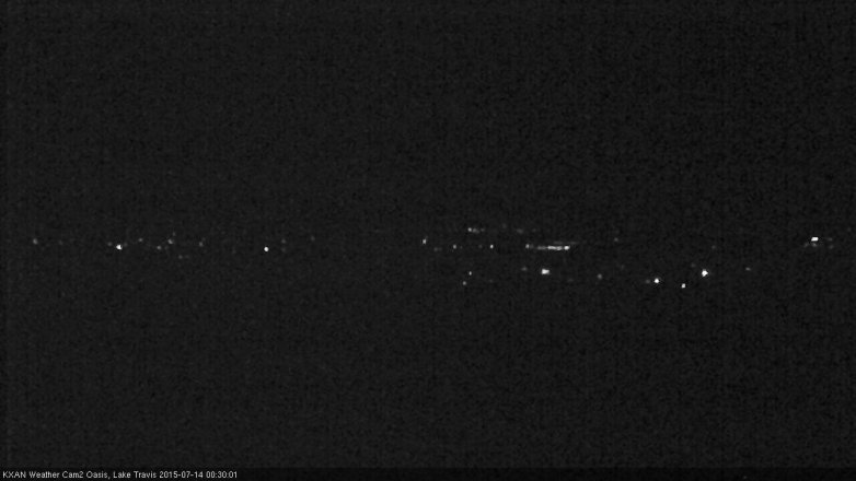 Lake Travis webcam, July 13, 2015 11:45 PM CT