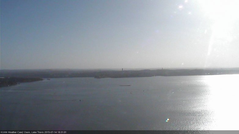 Lake Travis webcam, July 14, 2015 5:35 PM CT