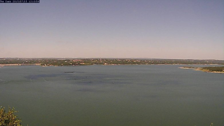 Lake Travis webcam, July 15, 2015 11:15 AM CT