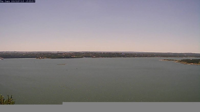 Lake Travis webcam, July 15, 2015 3:00 PM CT