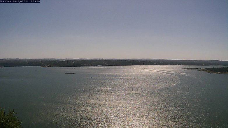 Lake Travis webcam, July 15, 2015 4:30 PM CT