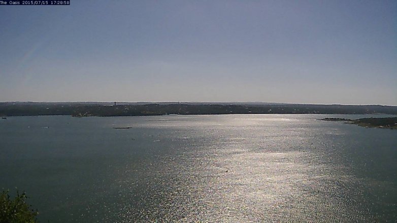 Lake Travis webcam, July 15, 2015 4:35 PM CT