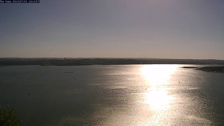 Lake Travis webcam, July 15, 2015 5:20 PM CT