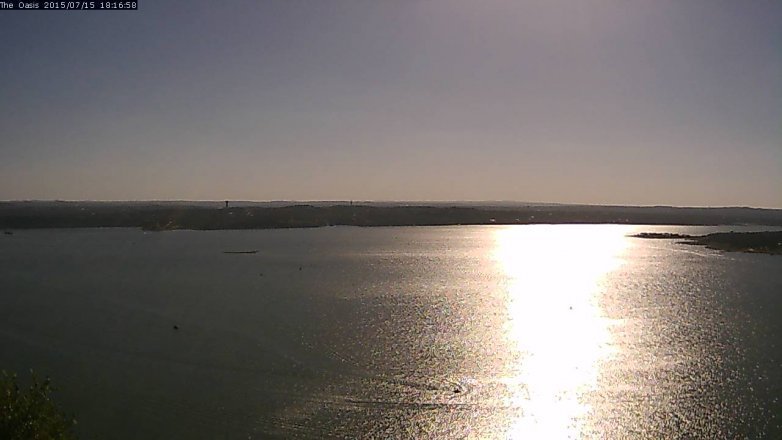 Lake Travis webcam, July 15, 2015 5:25 PM CT