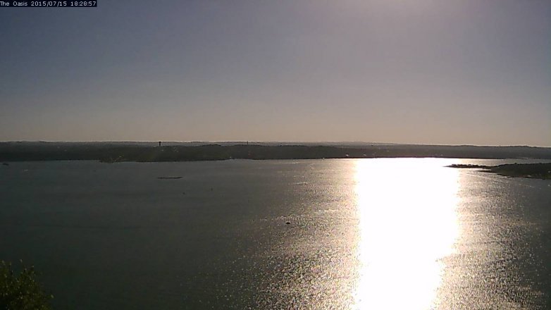 Lake Travis webcam, July 15, 2015 5:35 PM CT