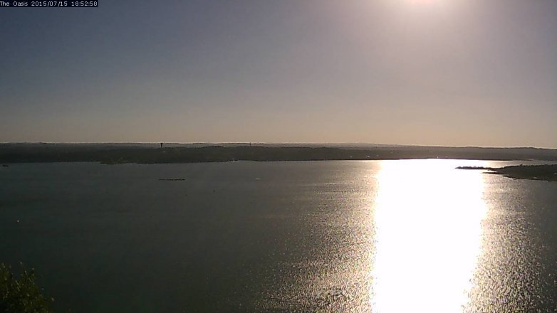 Lake Travis webcam, July 15, 2015 6:00 PM CT