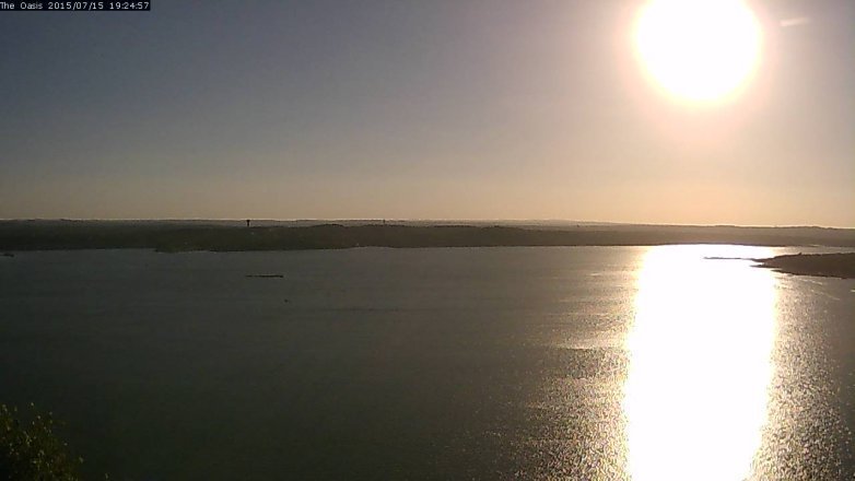 Lake Travis webcam, July 15, 2015 6:30 PM CT