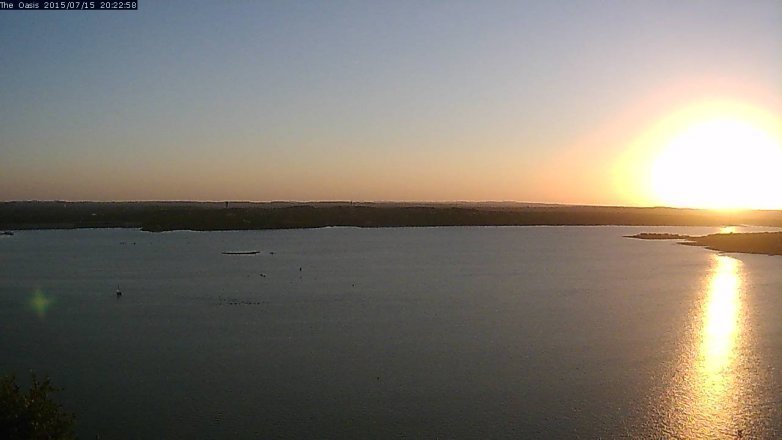 Lake Travis webcam, July 15, 2015 7:30 PM CT