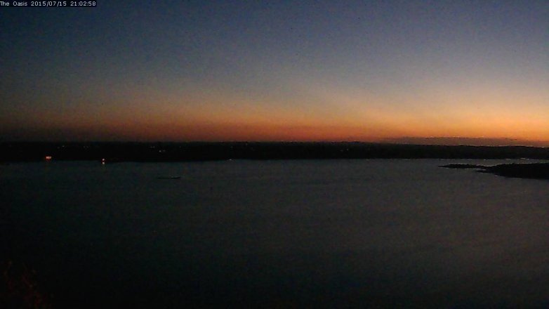 Lake Travis webcam, July 15, 2015 8:10 PM CT