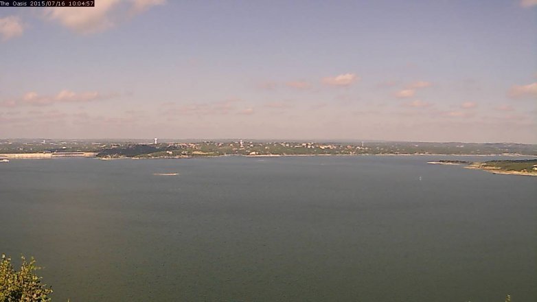 Lake Travis webcam, July 16, 2015 9:15 AM CT
