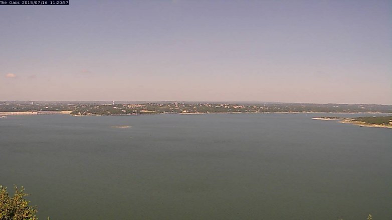 Lake Travis webcam, July 16, 2015 10:30 AM CT