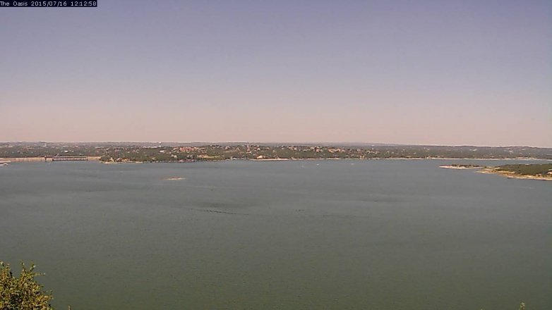 Lake Travis webcam, July 16, 2015 11:20 AM CT