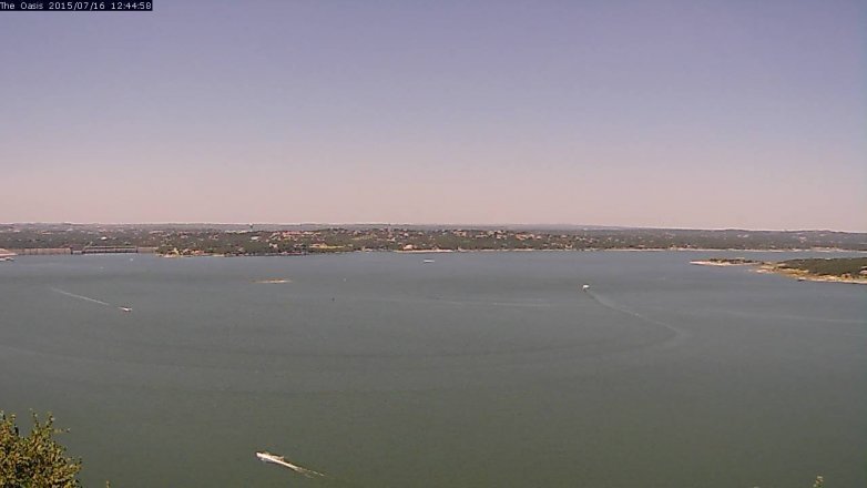 Lake Travis webcam, July 16, 2015 11:50 AM CT