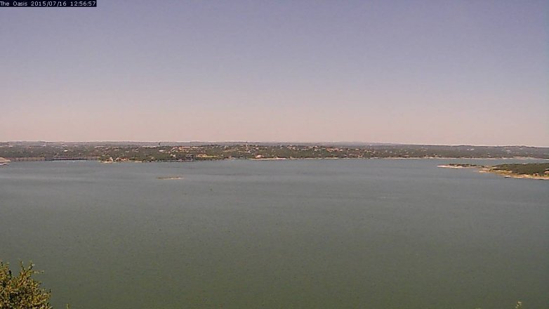 Lake Travis webcam, July 16, 2015 12:05 PM CT