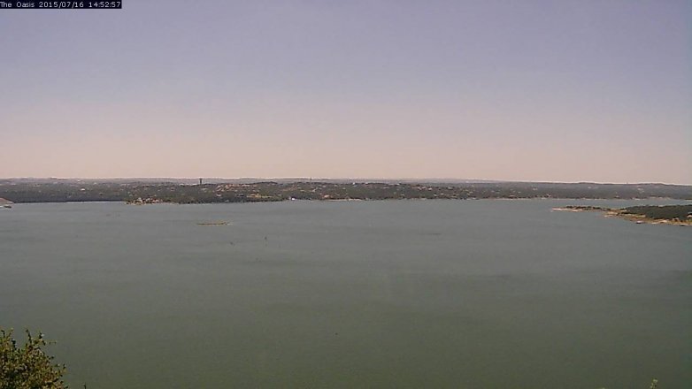 Lake Travis webcam, July 16, 2015 2:00 PM CT