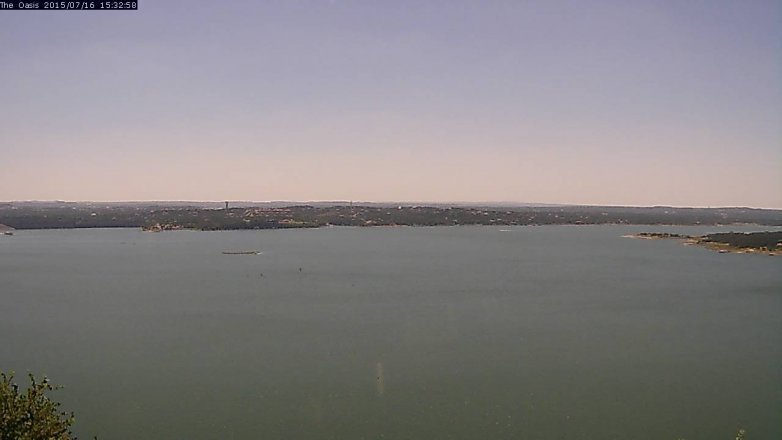 Lake Travis webcam, July 16, 2015 2:40 PM CT