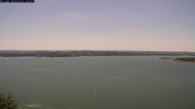 Lake Travis webcam, July 16, 2015 2:50 PM CT