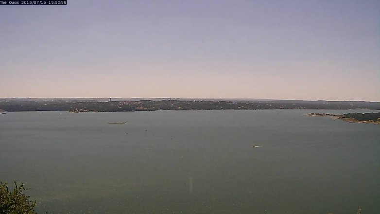Lake Travis webcam, July 16, 2015 3:00 PM CT