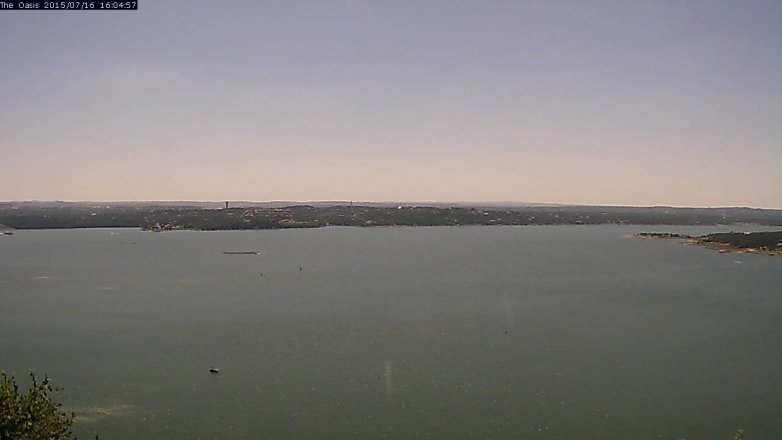 Lake Travis webcam, July 16, 2015 3:10 PM CT