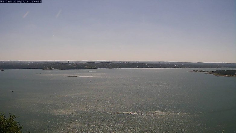 Lake Travis webcam, July 16, 2015 3:50 PM CT