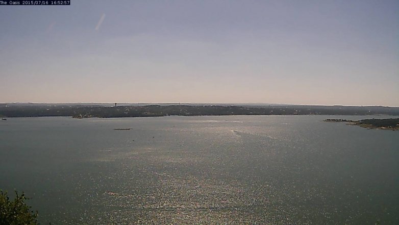Lake Travis webcam, July 16, 2015 4:00 PM CT