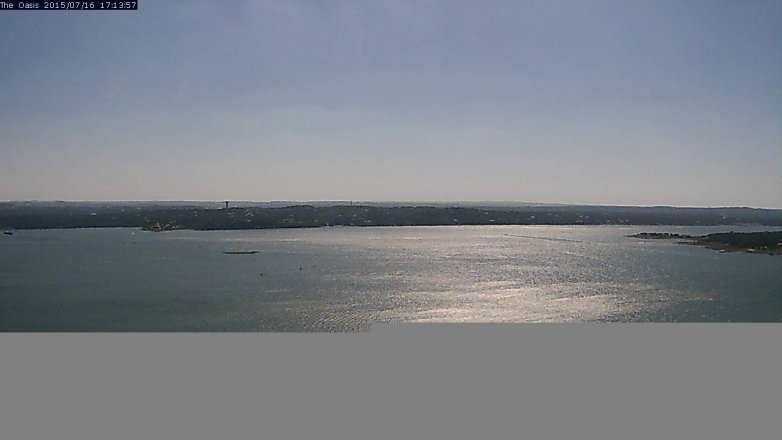 Lake Travis webcam, July 16, 2015 4:20 PM CT