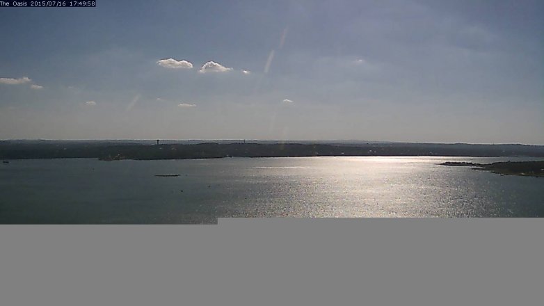 Lake Travis webcam, July 16, 2015 4:55 PM CT