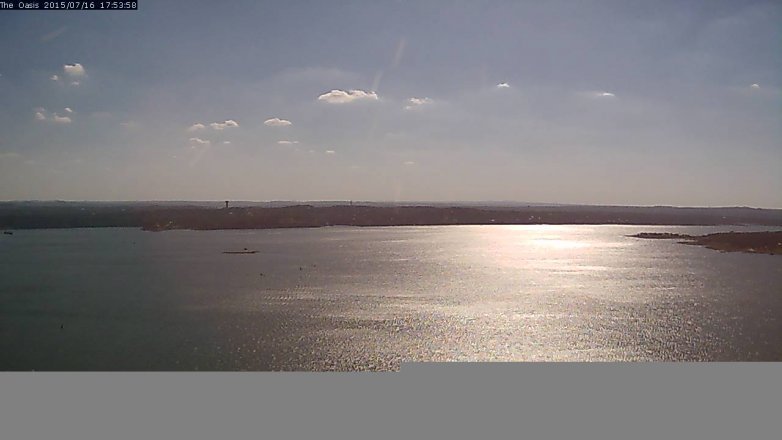 Lake Travis webcam, July 16, 2015 5:00 PM CT