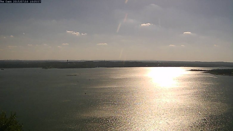 Lake Travis webcam, July 16, 2015 5:10 PM CT