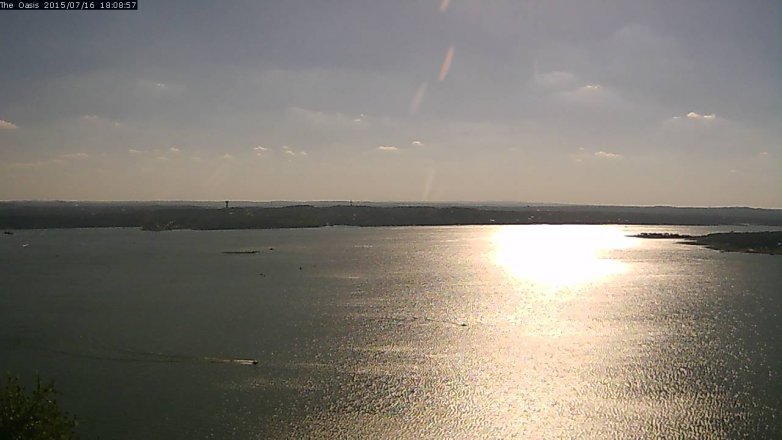 Lake Travis webcam, July 16, 2015 5:15 PM CT