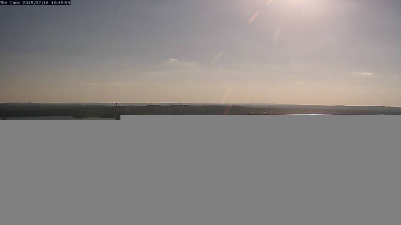 Lake Travis webcam, July 16, 2015 5:55 PM CT