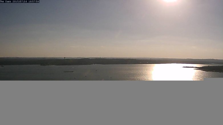 Lake Travis webcam, July 16, 2015 6:05 PM CT