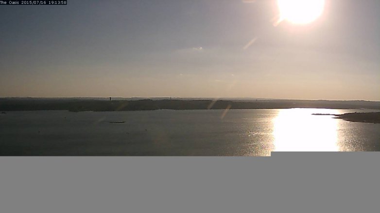 Lake Travis webcam, July 16, 2015 6:20 PM CT