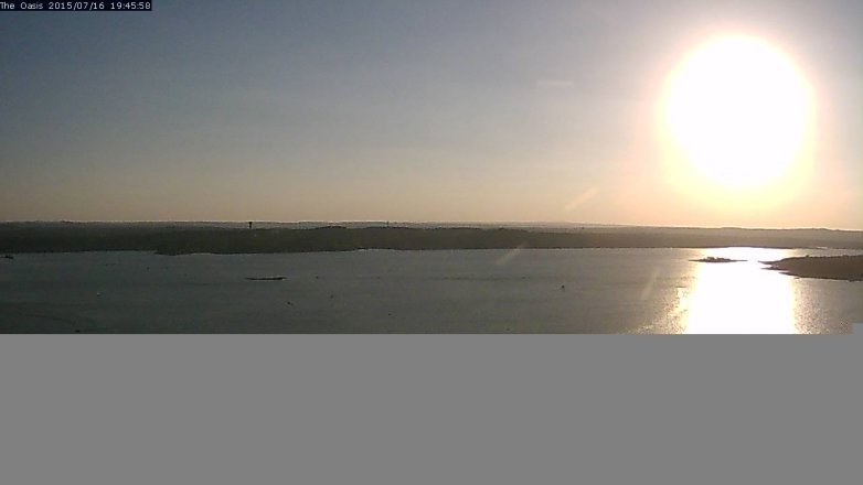 Lake Travis webcam, July 16, 2015 6:50 PM CT