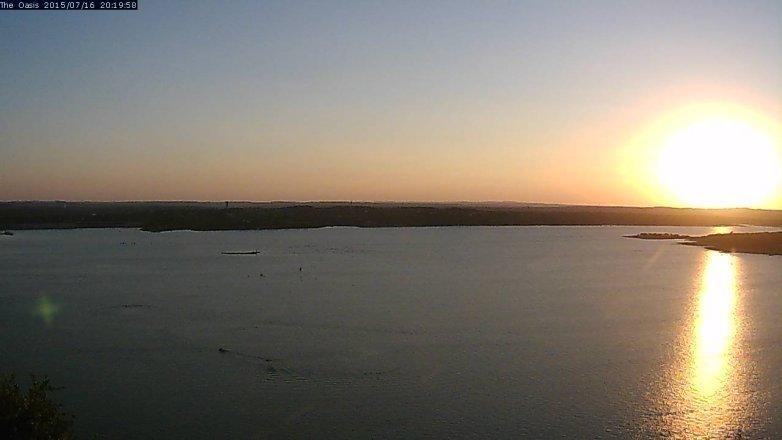 Lake Travis webcam, July 16, 2015 7:25 PM CT