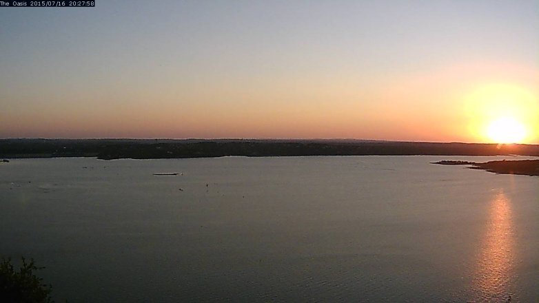 Lake Travis webcam, July 16, 2015 7:35 PM CT