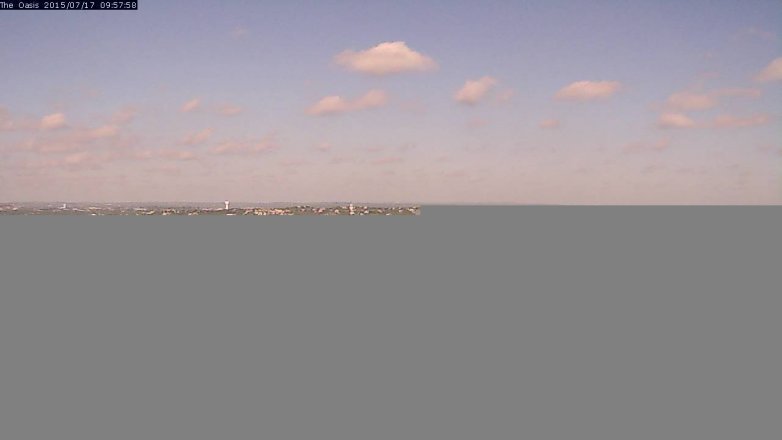 Lake Travis webcam, July 17, 2015 9:05 AM CT