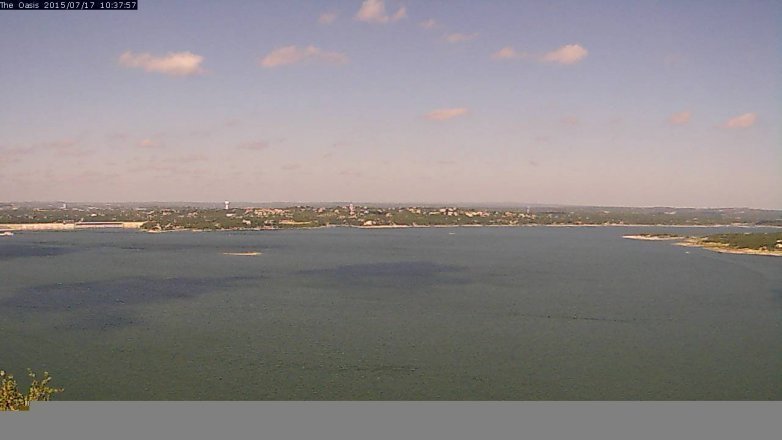 Lake Travis webcam, July 17, 2015 9:45 AM CT