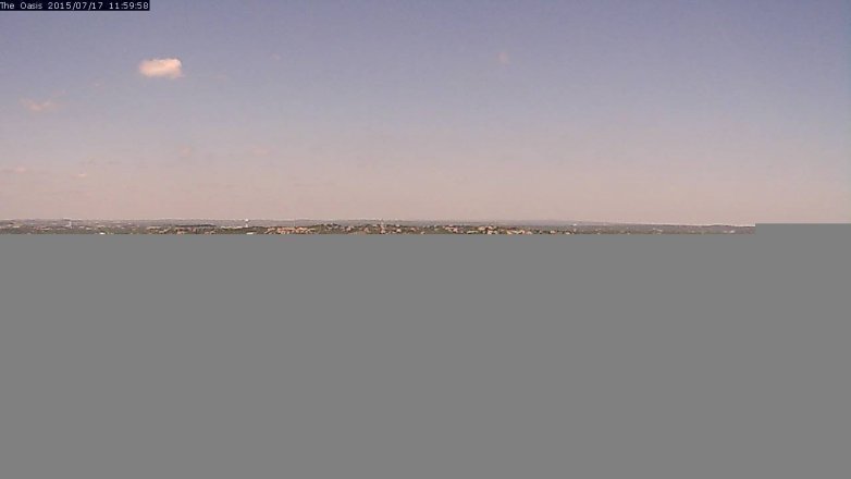 Lake Travis webcam, July 17, 2015 11:05 AM CT