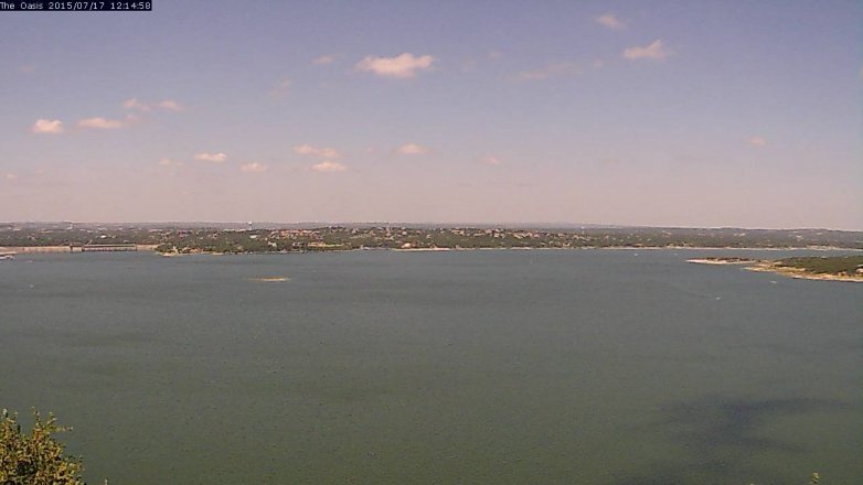 Lake Travis webcam, July 17, 2015 11:20 AM CT