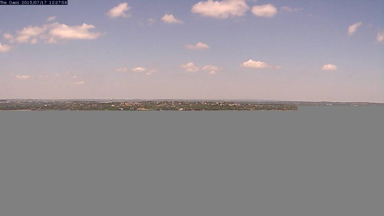 Lake Travis webcam, July 17, 2015 11:35 AM CT