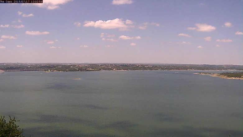 Lake Travis webcam, July 17, 2015 12:10 PM CT