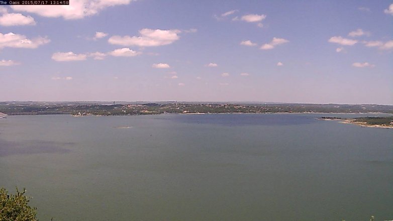 Lake Travis webcam, July 17, 2015 12:20 PM CT