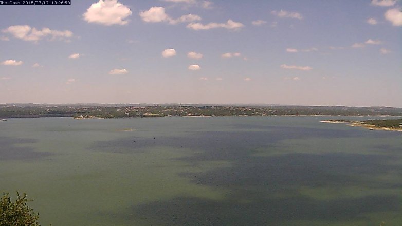 Lake Travis webcam, July 17, 2015 12:35 PM CT
