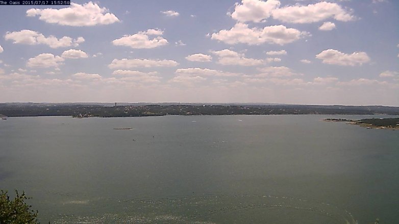 Lake Travis webcam, July 17, 2015 3:00 PM CT